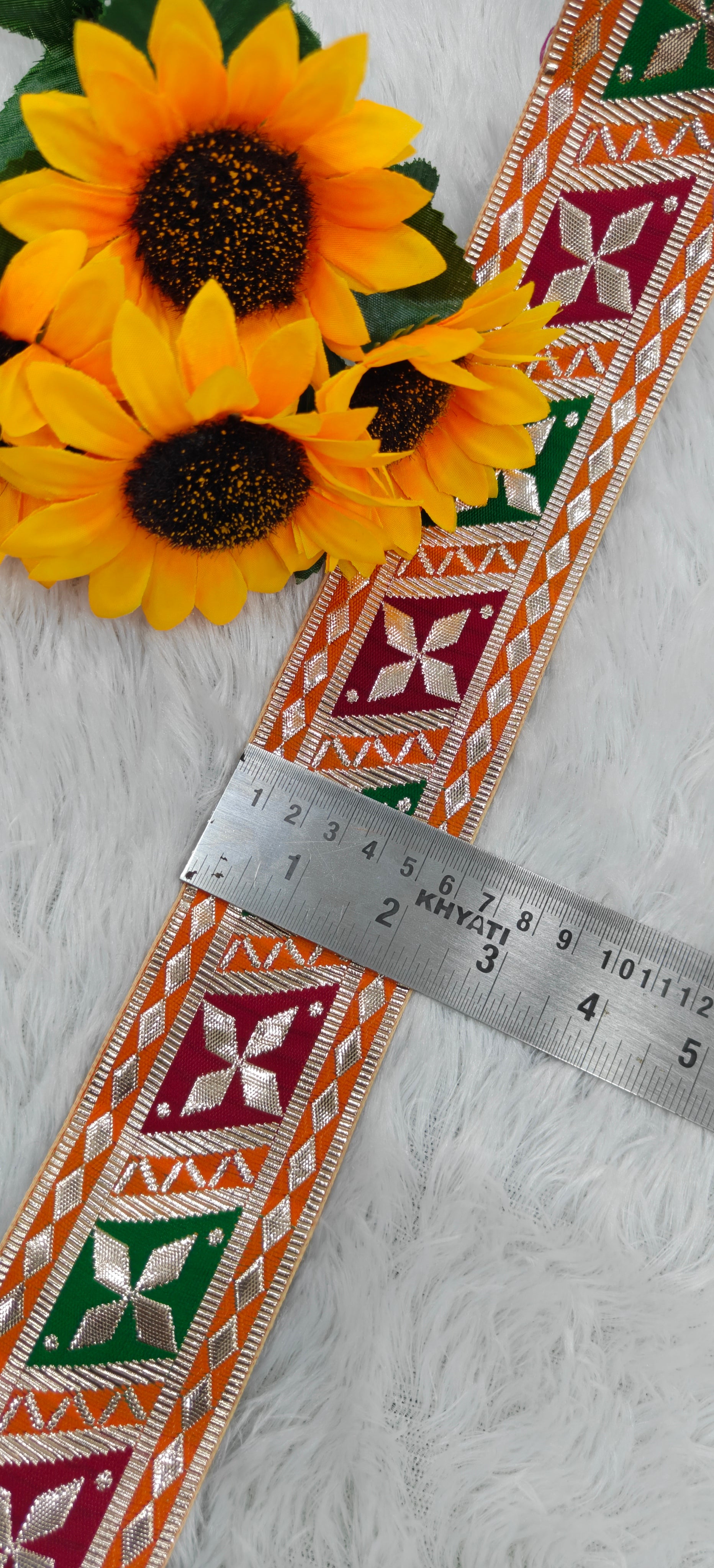 Multicolor Geometric Gotta Lace