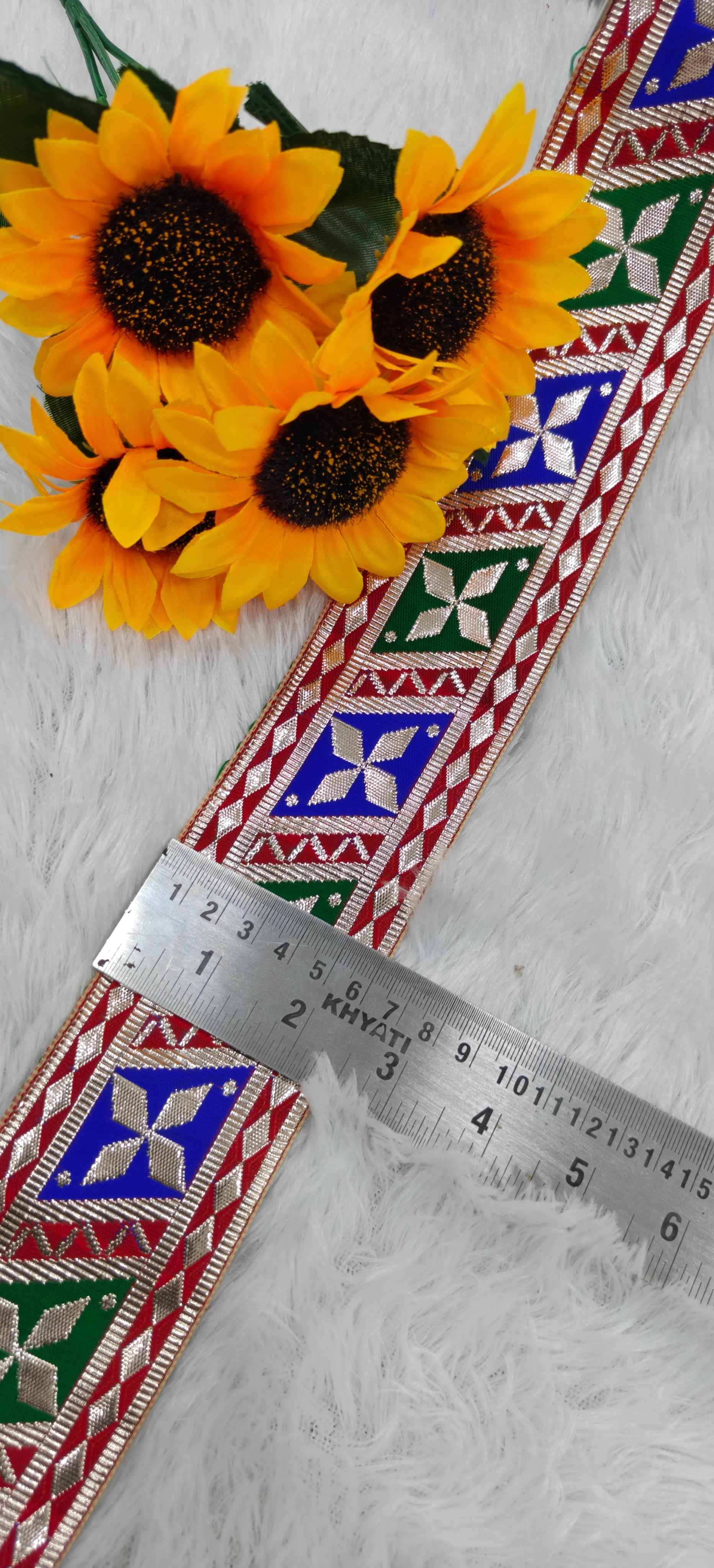 Multicolor Geometric Gotta Lace