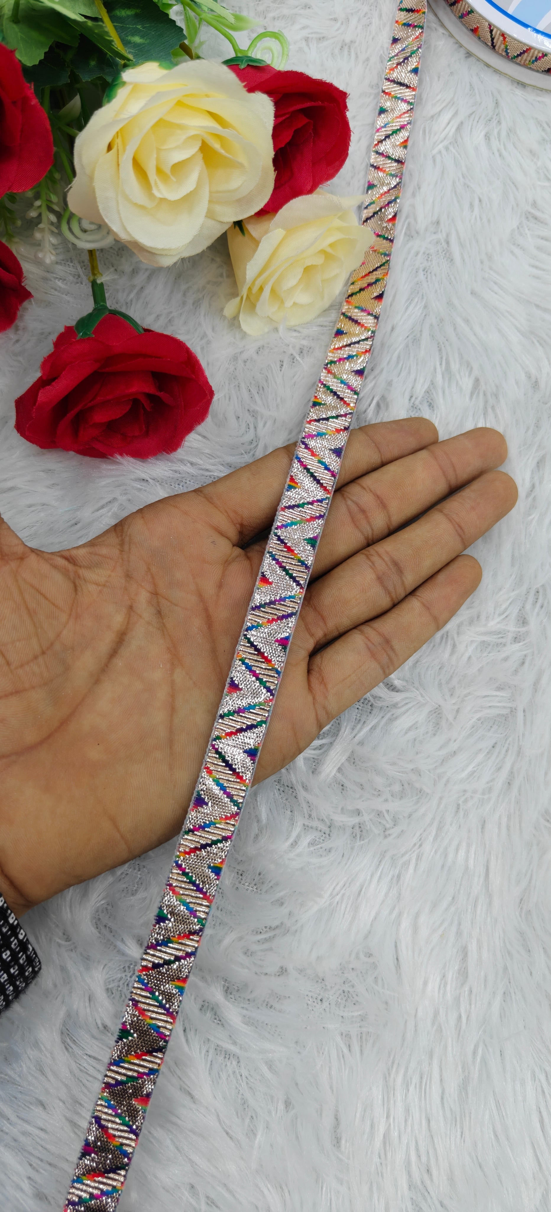 Traditional Triangle Zari Lace