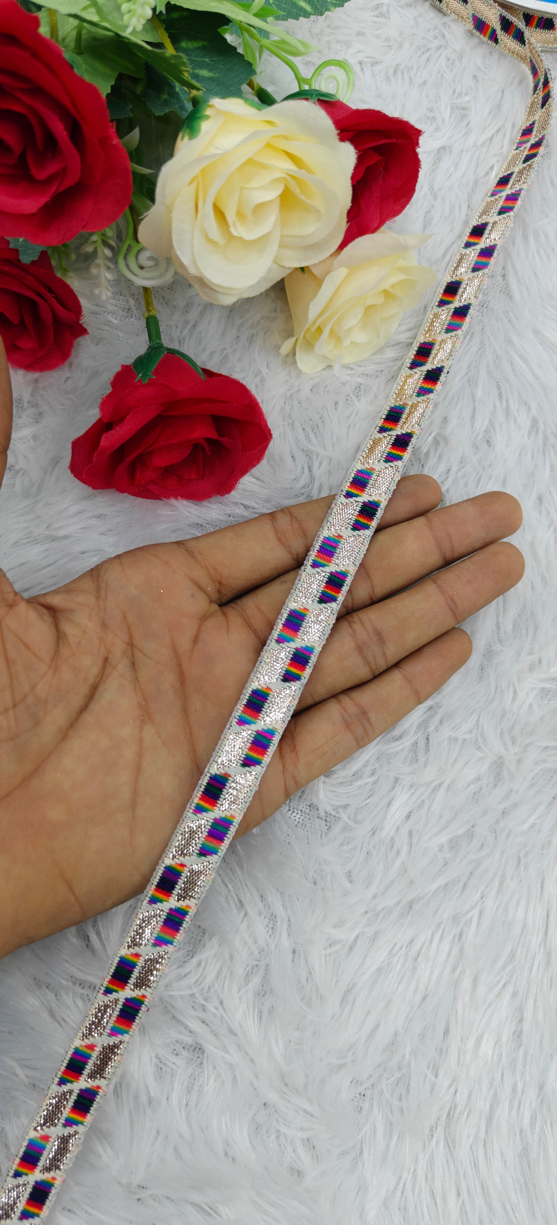 Heritage Block Zari Lace (Pack of 2)