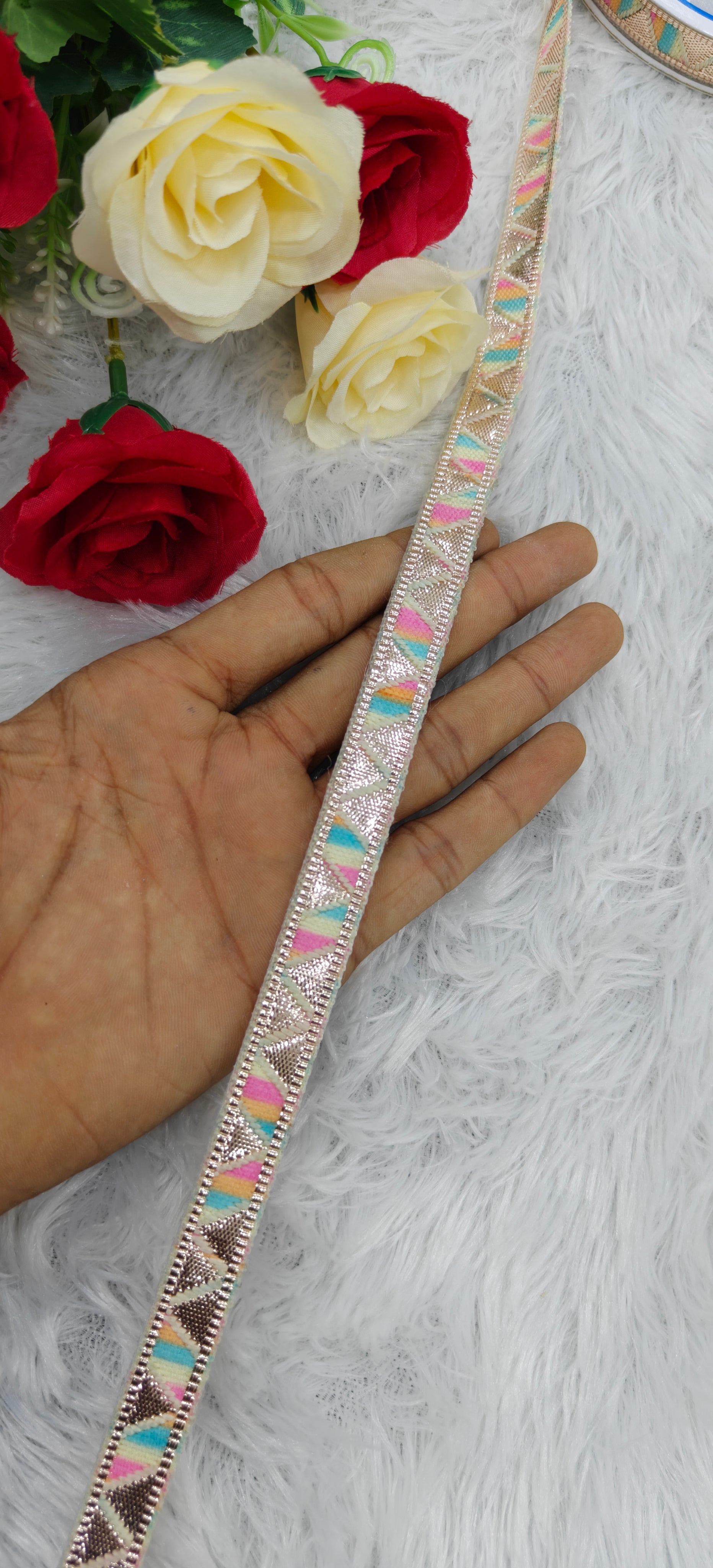 Traditional Triangle Zari Lace