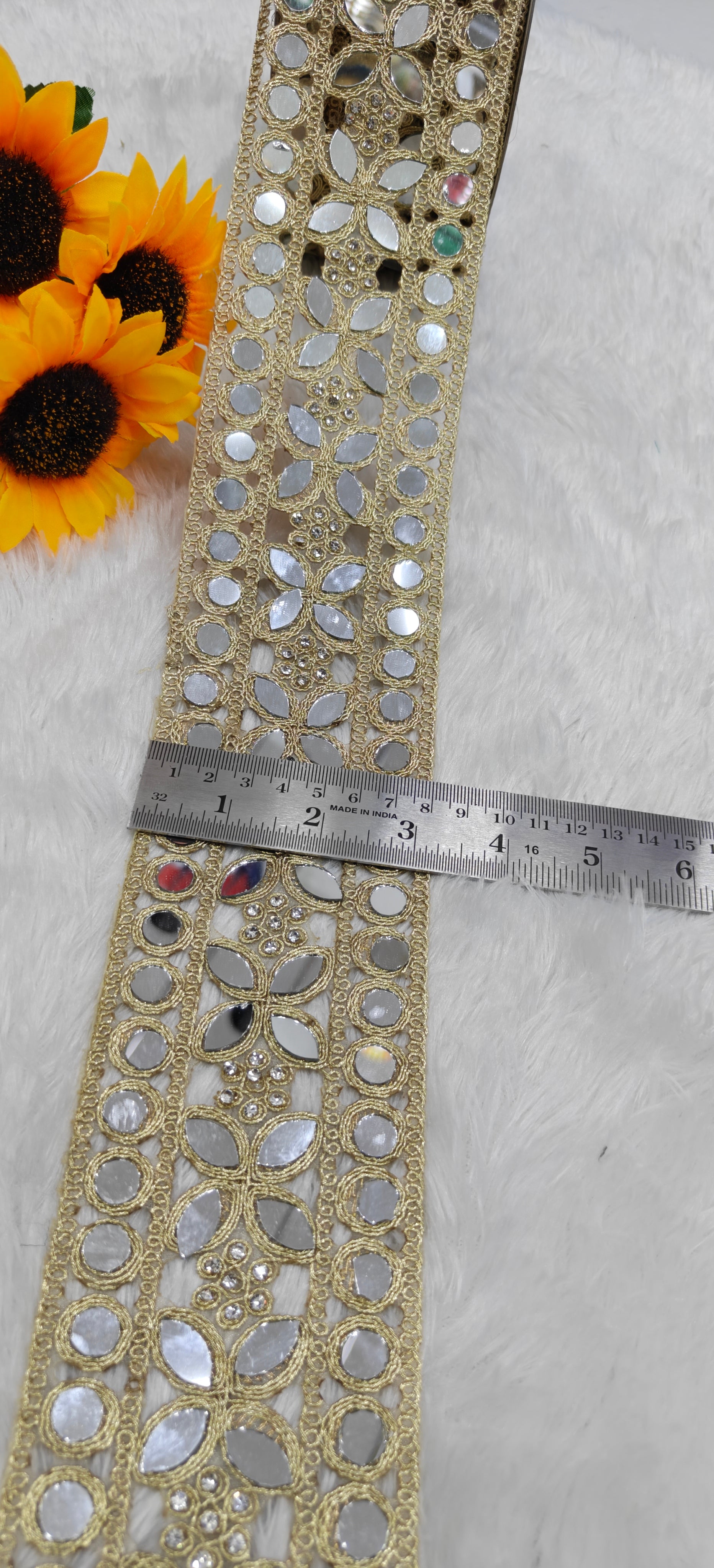 Floral Mirror Designer Lace
