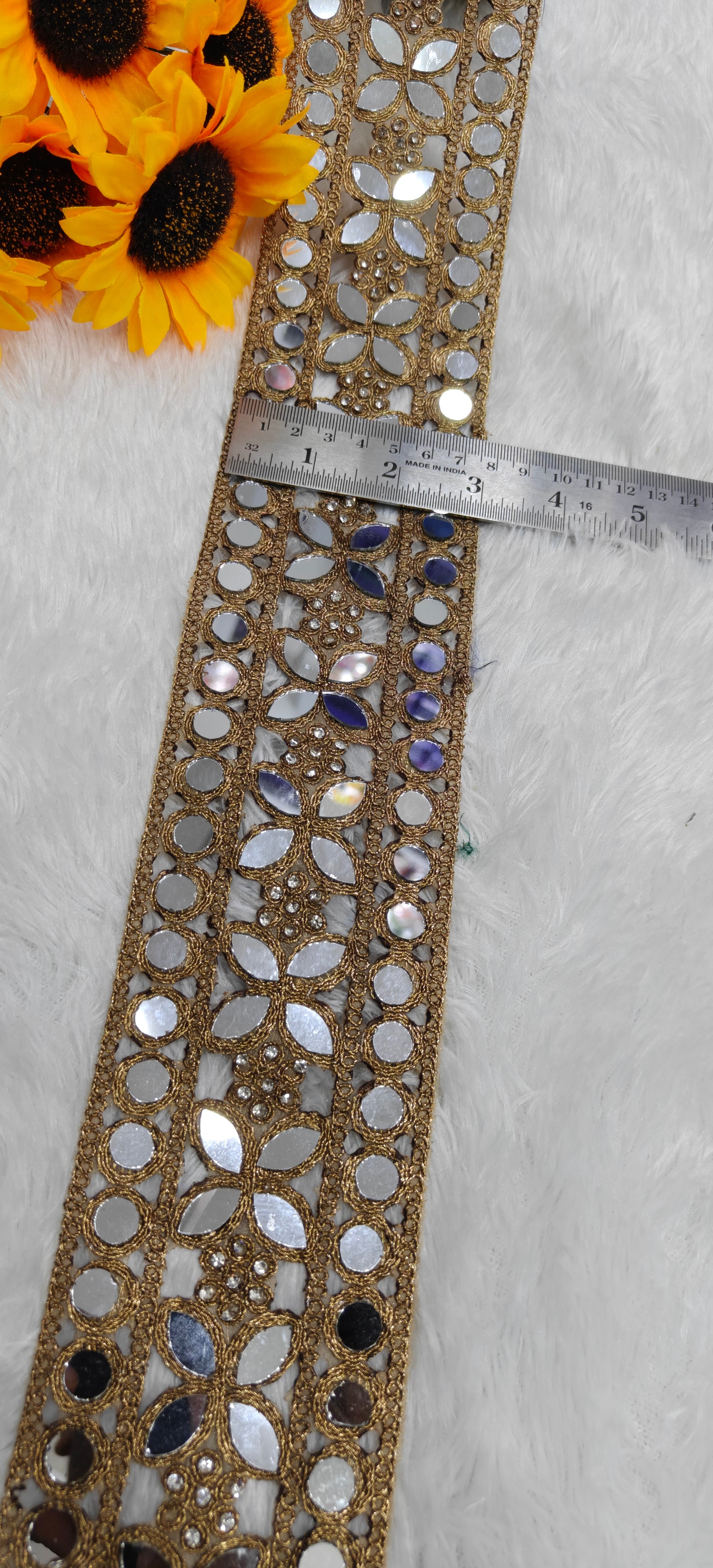 Floral Mirror Designer Lace
