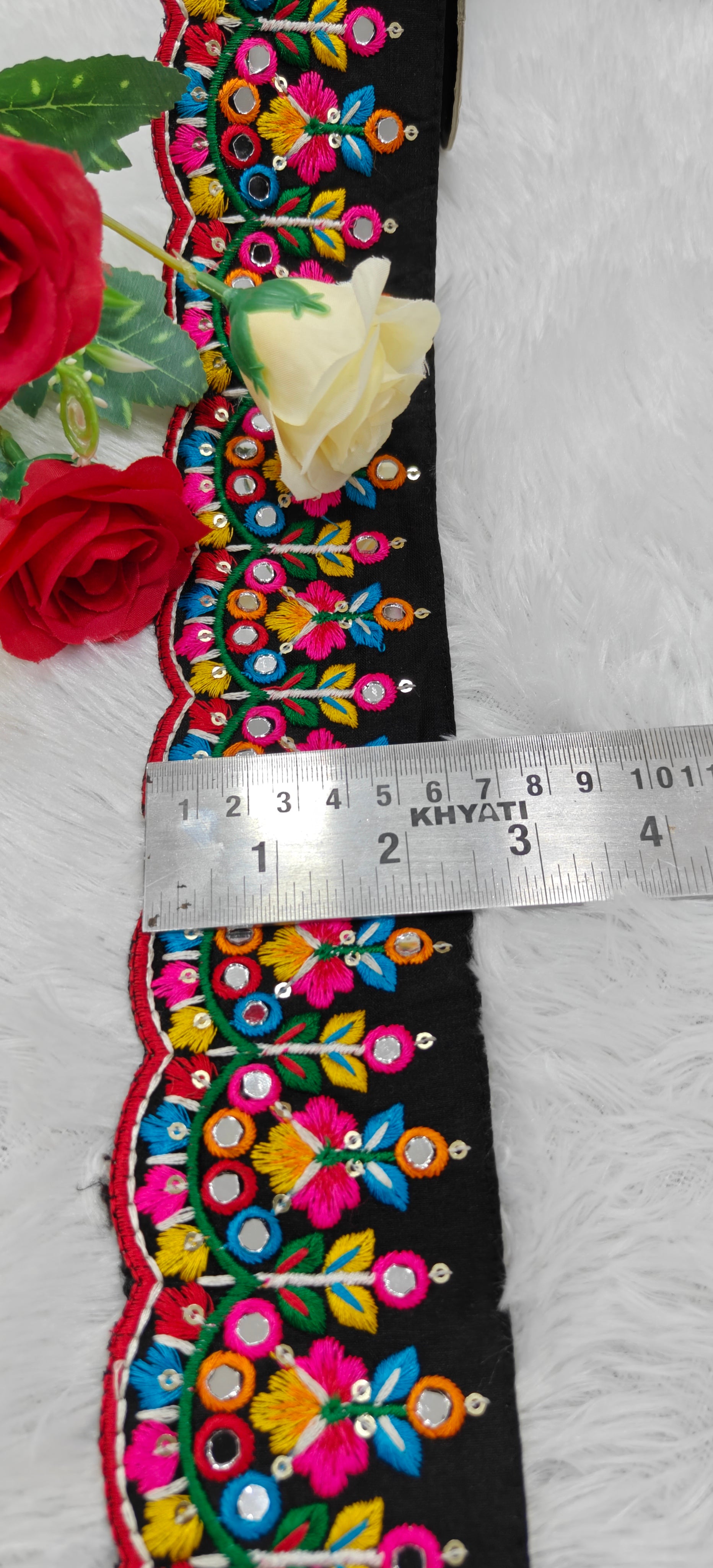 Mehfil Mirror Embroidered Lace