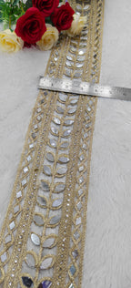 Leaf mirror border lace