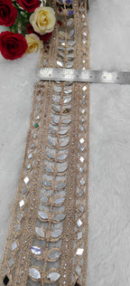 Leaf mirror border lace